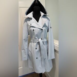 Calvin Klein Baby Powder Blue Trench Coat